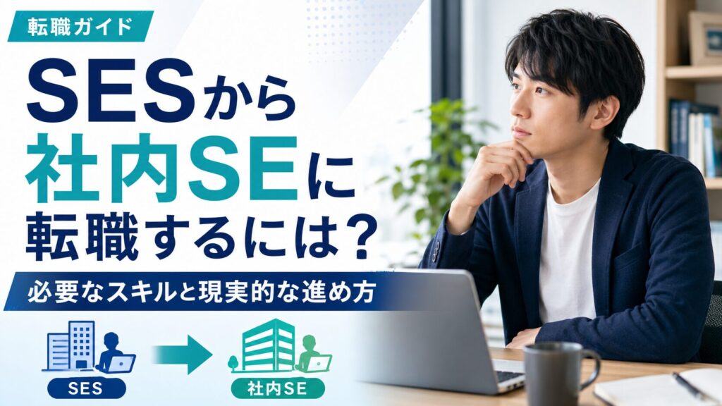 SESから社内SEに転職するには？必要なスキルと現実的な進め方